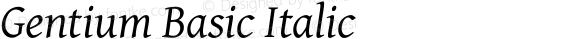 Gentium Basic Italic