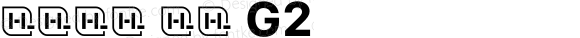 系统字体 粗体 G2