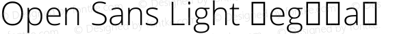 Open Sans Light Regular