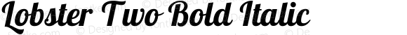 Lobster Two Bold Italic