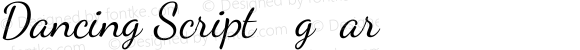 Dancing Script Regular Version 1.002