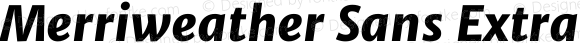 Merriweather Sans ExtraBold Italic