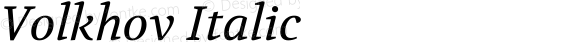 Volkhov Italic