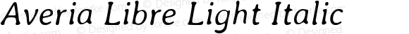 Averia Libre Light Italic