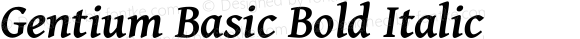 Gentium Basic Bold Italic