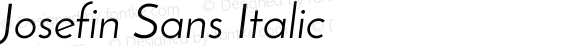 Josefin Sans Italic