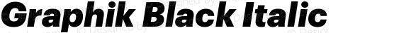 Graphik Black Italic