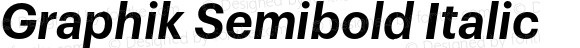 Graphik Semibold Italic