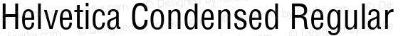 Helvetica Condensed Regular