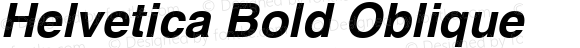 Helvetica Bold Oblique Version 1.3 (Hewlett-Packard)