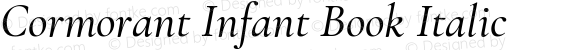 Cormorant Infant Book Italic