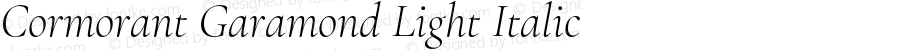 Cormorant Garamond Light Italic