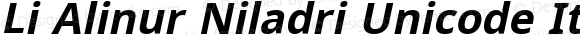 Li Alinur Niladri Unicode Italic