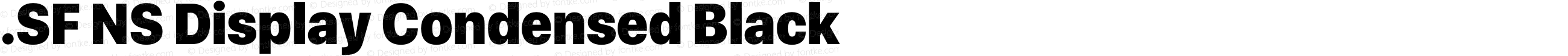 .SF NS Display Condensed Black