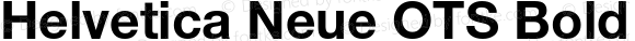 Helvetica Neue OTS Bold