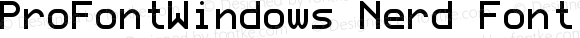ProFontWindows Nerd Font UniqueID ProFontWindows 2.3