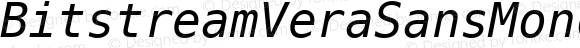 Bitstream Vera Sans Mono Oblique Nerd Font Plus Font Linux