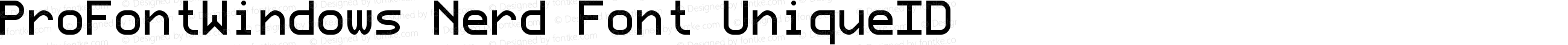 ProFontWindows Nerd Font Complete Mono