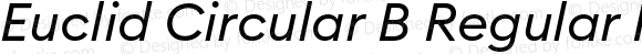 Euclid Circular B Regular Italic
