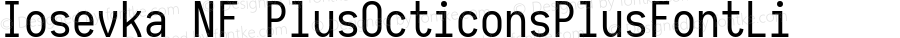 Iosevka Nerd Font Plus Octicons Plus Font Linux Mono Windows Compatible