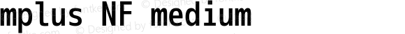 M+ 1m medium Nerd Font Plus Font Awesome Plus Pomicons Mono Windows Compatible
