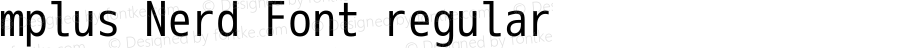 mplus Nerd Font regular