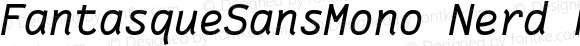 Fantasque Sans Mono Italic Nerd Font Plus Font Linux