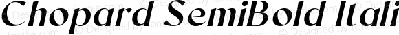 Chopard SemiBold Italic