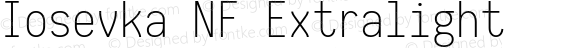 Iosevka Extralight Nerd Font Plus Font Linux Windows Compatible