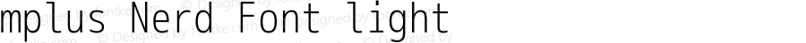 M+ 1m light Nerd Font Plus Font Awesome Plus Font Linux Mono