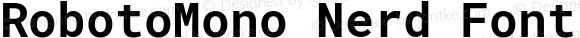 Roboto Mono Bold Nerd Font