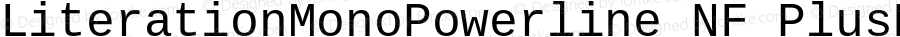 Literation Mono Powerline Nerd Font Plus Font Awesome Plus Octicons Windows Compatible