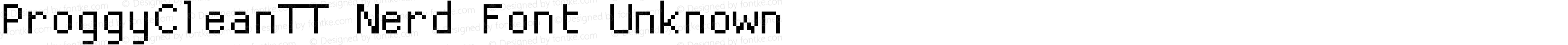 ProggyCleanTT Nerd Font Plus Font Awesome Plus Font Linux Mono