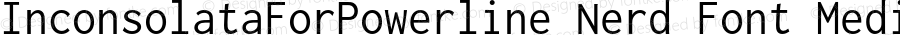 Inconsolata for Powerline Nerd Font Plus Font Linux Mono