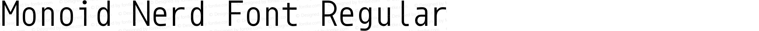 Monoid Regular Nerd Font Complete Mono