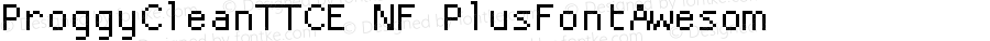 ProggyCleanTT CE Nerd Font Plus Font Awesome Plus Font Linux Mono Windows Compatible