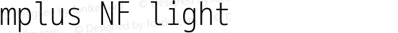M+ 1m light Nerd Font Plus Font Awesome Plus Octicons Mono Windows Compatible