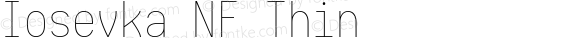 Iosevka Thin Nerd Font Plus Font Linux Mono Windows Compatible