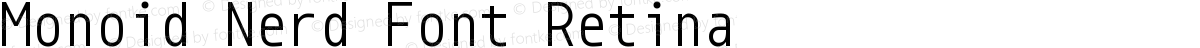 Monoid Nerd Font Retina