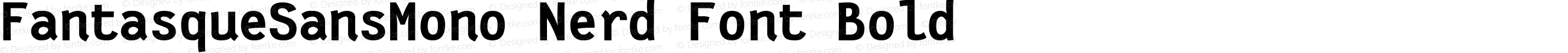 Fantasque Sans Mono Bold Nerd Font Plus Font Linux