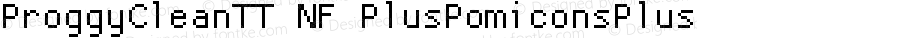 ProggyCleanTT Nerd Font Plus Pomicons Plus Font Linux Windows Compatible