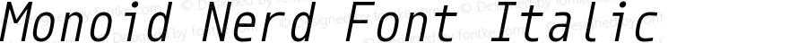 Monoid Nerd Font Italic