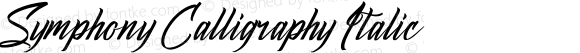 Symphony Calligraphy Italic