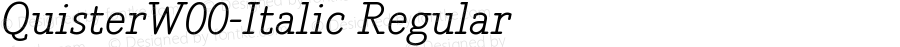 Quister W00 Italic