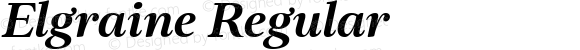 Elgraine SemiBold Italic