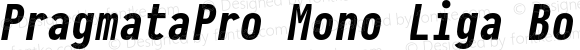 PragmataPro Mono Liga Bold Italic