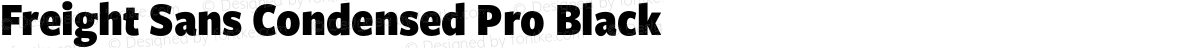 Freight Sans Condensed Pro Black