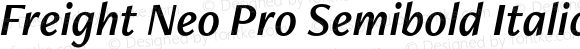 Freight Neo Pro Semibold Italic