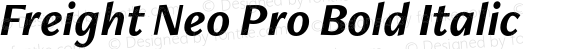Freight Neo Pro Bold Italic