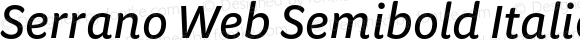 Serrano Web Semibold Italic